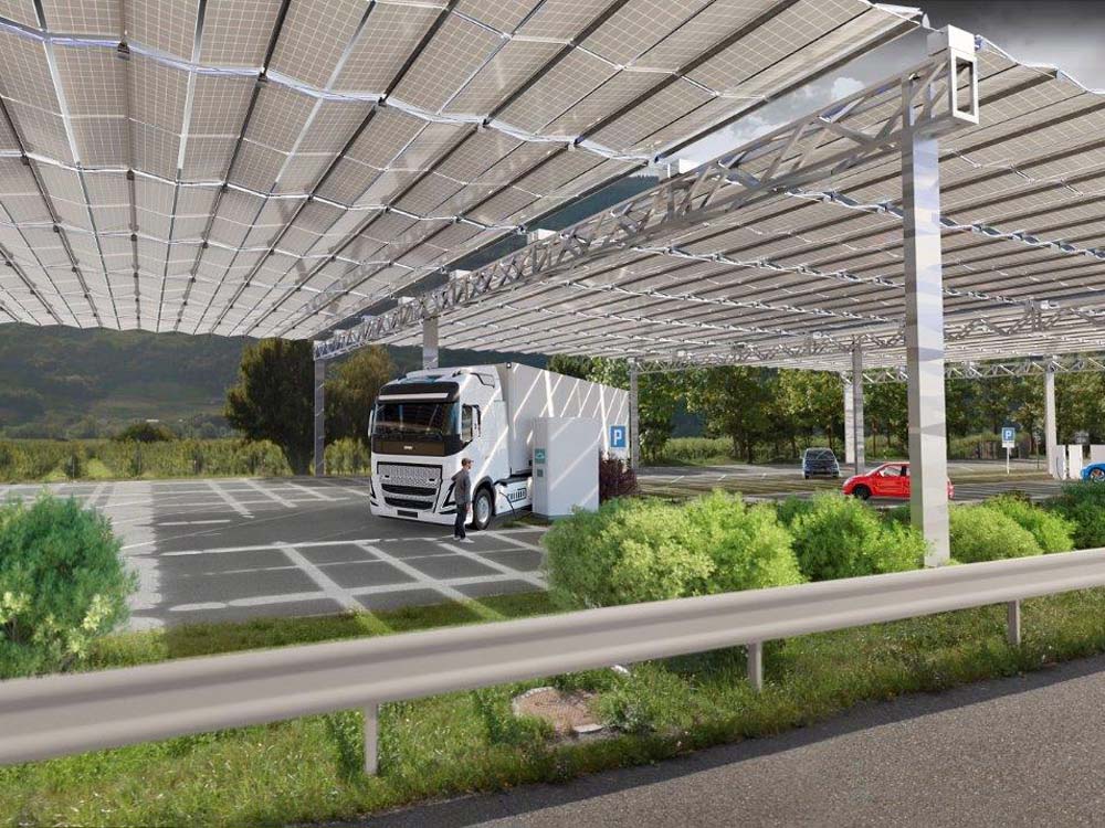 Photovoltaikanlagen für 45 Autobahnrastplätze