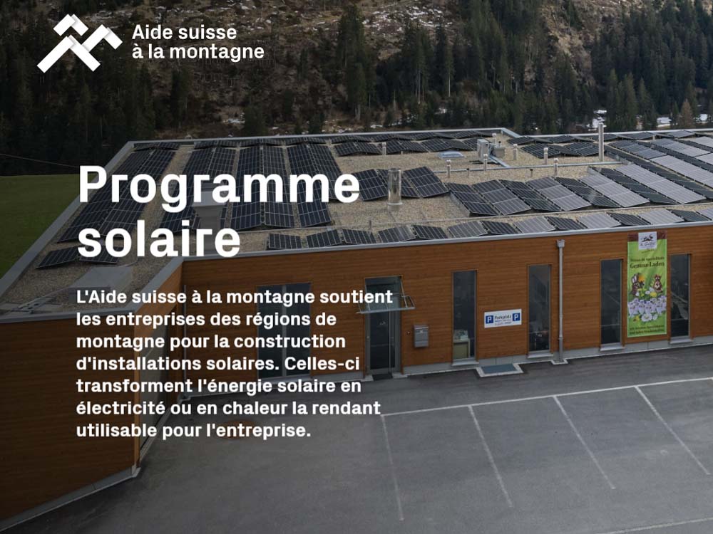 Berghilfe unterstützt Solaranlagen