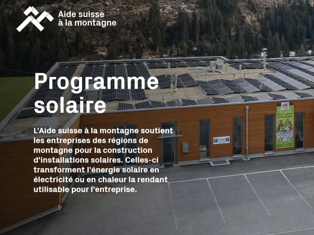Berghilfe unterstützt Solaranlagen