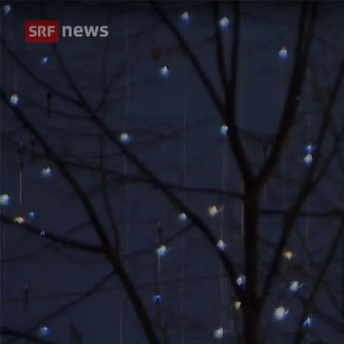 Weniger Weihnachtsbeleuchtung