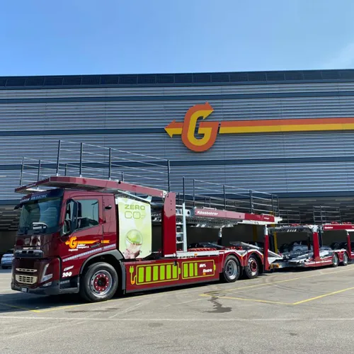 Vollelektrischer Autotransporter